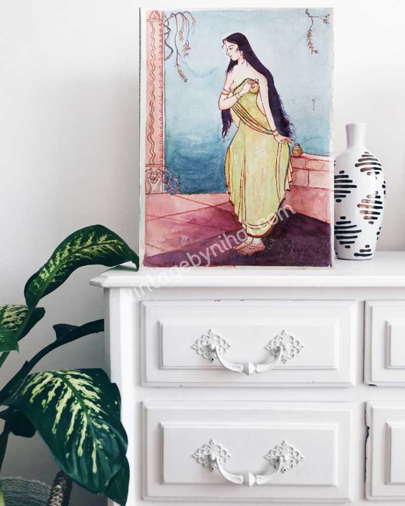 â€œAFTER BATHâ€ Wash Painting Technique in Water Colors â€“  Dr. Swinder Singh